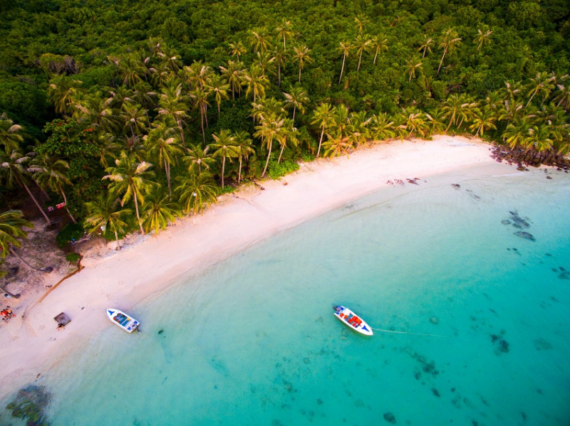 Les plages de l'île paradisiaque de Phu Quoc au Vietnam Sud