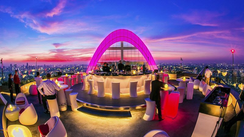 Le Red Sky rooftop bar