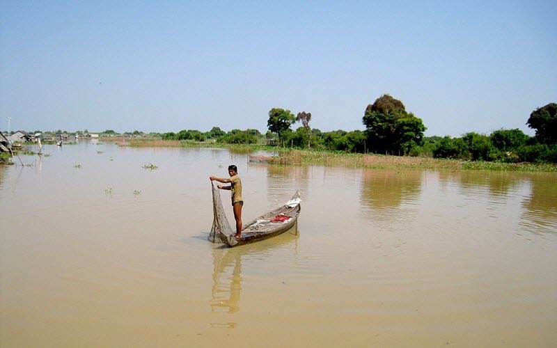 L’inversion du sens de la rivière Tonlé Sap