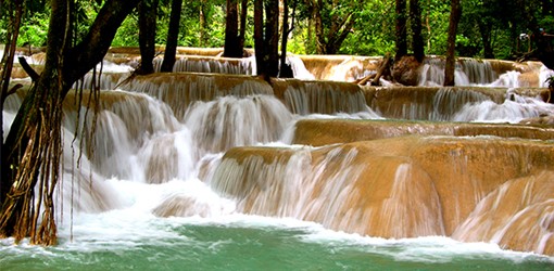 Les chutes de Tad Sae au Laos 