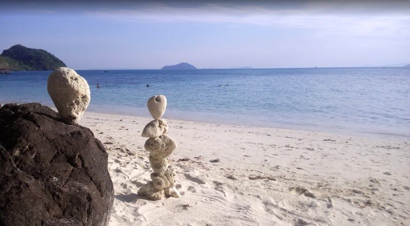 plage de sable blanc à koh mak